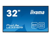 iiyama ProLite LE3240S-B1 - Classe de diagonale 32" (31.5" visualisable) écran LED - signalisation numérique - 1080p (Full HD) 1920 x 1080 - noir LE3240S-B1