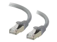 C2G Cat6a Booted Shielded (SSTP) Network Patch Cable - Cordon de raccordement - RJ-45 (M) pour RJ-45 (M) - 1 m - Paire torsadée blindée (SSTP) - CAT 6a - moulé, sans crochet, bloqué - gris 89901