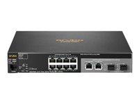 HPE Aruba 2530-8G - Commutateur - Géré - 8 x 10/100/1000 + 2 x SFP Gigabit combiné - de bureau, Montable sur rack, fixation murale J9777A