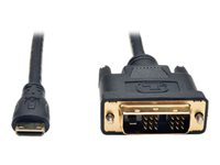 Tripp Lite 10ft Mini HDMI to DVI-D Digital Monitor Adapter Video Converter Cable M/M 10' - Câble vidéo - DVI-D (M) pour HDMI mini (M) - 3.05 m - double blindage - noir P566-010-MINI