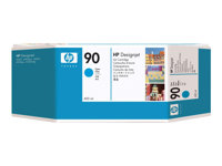 HP 90 - Pack de 3 - 400 ml - cyan - originale - cartouche d'encre - pour DesignJet 4000, 4000ps, 4020, 4020ps, 4500, 4500mfp, 4500ps, 4520, 4520ps C5083A