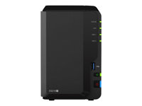 Synology Disk Station DS218+ - Serveur NAS - 2 Baies - SATA 6Gb/s / eSATA 6Gb/s - RAID 0, 1, JBOD - RAM 2 Go - Gigabit Ethernet - iSCSI support DS218+