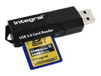Integral USB 3.0 Card Reader - Lecteur de carte (SD, microSD, SDHC, microSDHC, SDXC, microSDXC) - USB 3.0 INCRUSB3.0SDMSD