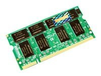 Transcend - DDR - module - 512 Mo - SO DIMM 200 broches - 400 MHz / PC3200 - CL3 - 2.6 V - mémoire sans tampon - non ECC - pour BenQ Joybook S53W; Samsung P40 HZM 750, MZM 730 TS64MSD64V4J