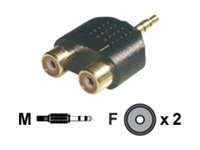 MCL CG-712HQ - Adaptateur audio - RCA femelle pour mini-phone stereo 3.5 mm mâle CG-712HQ