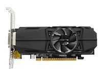 Gigabyte GeForce GTX 1050 OC 2G - Carte graphique - NVIDIA GeForce GTX 1050 - 2 Go GDDR5 - PCIe 3.0 x16 profil bas - DVI, 2 x HDMI, DisplayPort GV-N1050OC-2GL