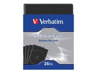 Verbatim - Boîtier de rangement extra-plat pour DVD (pack de 25) 49985