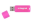 Integral Neon - Clé USB - 4 Go - USB 2.0 - rose fluorescent