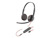 Plantronics Blackwire C3225 USB-C - 3200 Series - casque - sur-oreille - filaire - jack 3,5mm, USB-C - isolation acoustique 209751-101