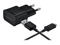 Samsung Travel Adapter EP-TA12EBEU - Adaptateur secteur - 2 A (USB) - noir EP-TA12EBEUGWW
