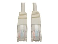 Tripp Lite 5ft Cat5e / Cat5 350MHz Molded Patch Cable RJ45 M/M White 5' - Cordon de raccordement - RJ-45 (M) pour RJ-45 (M) - 1.5 m - UTP - CAT 5e - moulé - blanc N002-005-WH