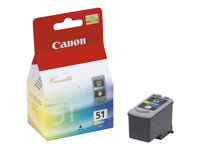 Canon CL-51 - Couleur (cyan, magenta, jaune) - original - réservoir d'encre - pour PIXMA iP6210, iP6220, iP6310, MP150, MP160, MP170, MP180, MP450, MP460, MX300, MX310 0618B001