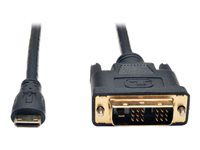 Tripp Lite 3ft Mini HDMI to DVI-D Digital Monitor Adapter Video Converter Cable M/M 1080p 3' - Câble vidéo - DVI-D (M) pour HDMI mini (M) - 91 cm - double blindage - noir P566-003-MINI