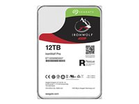 Seagate IronWolf Pro ST12000NE0007 - Disque dur - 12 To - interne - 3.5" - SATA 6Gb/s - 7200 tours/min - mémoire tampon : 256 Mo - avec Seagate Rescue Data Recovery ST12000NE0007