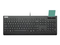 Lenovo Smartcard Wired Keyboard II - Clavier - USB - Français - noir - OEM - CRU 4Y41B69369