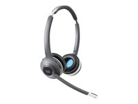 Cisco 562 Wireless Dual - Micro-casque - sur-oreille - DECT 6.0 - sans fil - avec Multibase Station - remanufacturé CP-HS-WL-562MEU-RF