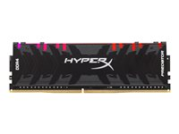 HyperX Predator RGB - DDR4 - kit - 16 Go: 2 x 8 Go - DIMM 288 broches - 3200 MHz / PC4-25600 - CL16 - 1.35 V - mémoire sans tampon - non ECC - noir HX432C16PB3AK2/16