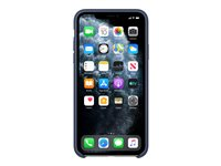 Apple - Coque de protection pour téléphone portable - cuir, aluminium usiné - bleu nuit - pour iPhone 11 Pro Max MX0G2ZM/A