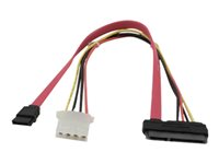 MCL Samar - Câble SATA - combo SATA (F) pour alimentation interne 4 plots, SATA - 30 cm MC553/F-0.3M