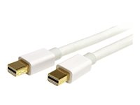 StarTech.com Câble Mini DisplayPort 1.2 de 2m - Cordon Mini DP vers Mini DP avec support HBR2 - M/M - Mini DisplayPort 4K - Blanc - Câble DisplayPort - Mini DisplayPort (M) pour Mini DisplayPort (M) - 2 m - blanc - pour P/N: CDP2MDP, CDP2MDPEC, CDP2MDPFC, CDPVDHDMDP2G, CDPVDHDMDPRG, CDPVDHDMDPSG, CDPVDHMDPDP MDPMM2MW