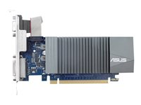 ASUS GT710-SL-2GD5 - Carte graphique - GF GT 710 - 2 Go GDDR5 - PCIe 2.0 - DVI, D-Sub, HDMI - san ventilateur GT710-SL-2GD5