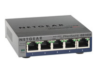 NETGEAR ProSafe Plus GS105Ev2 - Commutateur - non géré - 5 x 10/100/1000 - Ordinateur de bureau GS105E-200PES