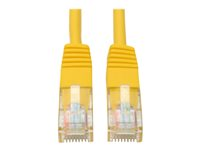 Tripp Lite 10ft Cat5e / Cat5 350MHz Molded Patch Cable RJ45 M/M Yellow 10' - Cordon de raccordement - RJ-45 (M) pour RJ-45 (M) - 3 m - UTP - CAT 5e - moulé, bloqué - jaune N002-010-YW