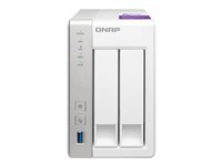 QNAP TS-231P - Serveur NAS - 2 Baies - SATA 6Gb/s - RAID 0, 1, JBOD - RAM 1 Go - Gigabit Ethernet - iSCSI TS-231P