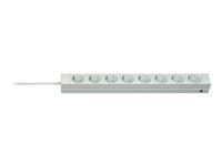 Knürr DI-STRIP Compact - Unité de distribution secteur (rack-montable) - CA 100-240 V - entrée : IEC 60320 C14 - connecteurs de sortie : 8 (CEE 7/7) - 1U - 19" - 2.5 m - gris clair, RAL 7035 033003081