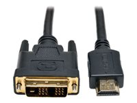 Tripp Lite 50ft HDMI to DVI-D Digital Monitor Adapter Video Converter Cable M/M 50' - Câble vidéo - liaison simple - HDMI (M) pour DVI-D (M) - 15.2 m - double blindage - noir P566-050