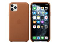 Apple - Coque de protection pour téléphone portable - cuir, aluminium usiné - marron selle - pour iPhone 11 Pro Max MX0D2ZM/A
