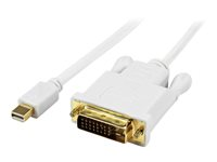 StarTech.com Câble Adaptateur Mini DisplayPort vers DVI-D Actif 1,8 m - Convertisseur Mini DP vers DVI - M/M - 1920 x 1200 - Câble DisplayPort - Mini DisplayPort (M) pour DVI-D (M) - 1.8 m - actif - blanc MDP2DVIMM6WS