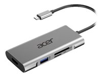 Acer 7-In-1 Type-C Dongle - Réplicateur de port - USB-C - HDMI - pour Aspire 3; Extensa 15; Predator Helios 300; Predator Triton 300; Swift 3; TravelMate P2 HP.DSCAB.001