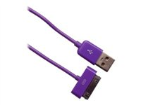 Urban Factory - Câble de charge uniquement - USB mâle pour Apple Dock mâle - 1 m - violet CBL02UF