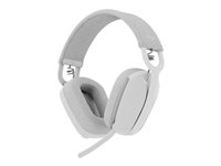 Logitech Zone Vibe Wireless - Micro-casque - circum-aural - Bluetooth - sans fil - USB-C via un adaptateur Bluetooth - blanc cassé - Certifié pour Microsoft Teams 981-001171