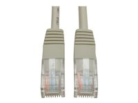 Tripp Lite 10ft Cat5e / Cat5 350MHz Molded Patch Cable RJ45 M/M Gray 10' - Cordon de raccordement - RJ-45 (M) pour RJ-45 (M) - 3 m - UTP - CAT 5e - moulé, bloqué - gris N002-010-GY