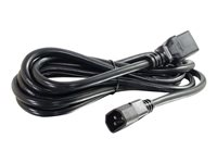 C2G 14 AWG 250 Volt Power Cord - Câble d'alimentation - IEC 60320 C19 pour IEC 60320 C14 - CA 250 V - 15 A - 1.83 m - moulé - noir 80571