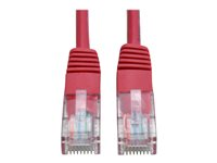 Tripp Lite 6ft Cat5e / Cat5 350MHz Molded Patch Cable RJ45 M/M Red 6' - Cordon de raccordement - RJ-45 (M) pour RJ-45 (M) - 1.8 m - UTP - CAT 5e - moulé, bloqué - rouge N002-006-RD