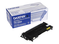 Brother TN2000 - Noir - originale - cartouche de toner - pour Brother DCP-7010, DCP-7010L, DCP-7025, MFC-7225n, MFC-7420, MFC-7820N; FAX-2820, 2825, 2920; HL-2030, 2030R, 2032, 2040, 2040N, 2040R, 2070, 2070N, 2070NR; IntelliFAX 2820, 2920 TN-2000