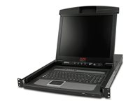 APC Console ACL - Console KVM avec commutateur KVM - 8 ports - PS/2 - 17" - rack-montable - VGA - noir - 1U - pour P/N: AR3106SP, SMX1000C, SMX1500RM2UC, SMX1500RM2UCNC, SMX750C, SMX750CNC, SRT5KRMXLW-TW AP5808