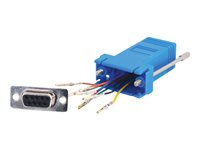 C2G Modular Adapter - Adaptateur série - RJ-45 (F) pour DB-9 (F) - bleu 81545