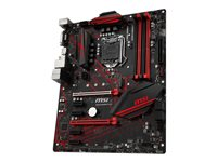 MSI B360 GAMING PLUS - Carte-mère - ATX - LGA1151 Socket - B360 Chipset - USB 3.1 Gen 1, USB-C Gen2, USB 3.1 Gen 2 - Gigabit LAN - carte graphique embarquée (unité centrale requise) - audio HD (8 canaux) B360 GAMING PLUS