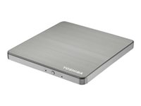 Toshiba USB 3.0 Portable SuperMulti Drive - Lecteur de disque - DVD±RW (±R DL)/DVD-RAM - SuperSpeed USB 3.0 - externe - argent - pour Dynabook Toshiba Portégé Z30; Satellite Pro A50, R50; Tecra A40, A50; Satellite Pro R50 PA5221E-2DV2