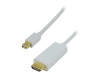 MCL MC394 - Câble adaptateur - Mini DisplayPort mâle pour HDMI mâle - 2 m - blanc MC394-2M/W