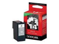 Lexmark Cartridge No. 14 - Noir - originale - cartouche d'encre LRP - pour Lexmark X2600, X2630, X2650, X2670, Z2300, Z2320 18C2090E