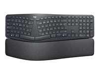 Logitech ERGO K860 - Clavier - sans fil - 2.4 GHz, Bluetooth 5.0 - QWERTZ - Allemand 920-009167