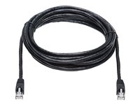 Tripp Lite 14ft Augmented Cat6 Cat6a Snagless 10G Patch Cable RJ45 Black 14' - Cordon de raccordement (DTE) - RJ-45 (M) pour RJ-45 (M) - 4.27 m - UTP - CAT 6a - IEEE 802.3af - sans crochet, bloqué - noir N261-014-BK