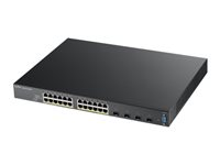 Zyxel XGS2210-28HP - Commutateur - Géré - 24 x 10/100/1000 (PoE) + 4 x 10 Gigabit SFP+ - Montable sur rack - PoE (375 W) ZY-XGS221028HP