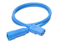 Tripp Lite 3ft Heavy Duty Power Extension Cord 15A 14 AWG C14 C13 Blue 3' - Rallonge de câble d'alimentation - IEC 60320 C14 pour IEC 60320 C13 - 91.4 cm - bleu P005-003-ABL