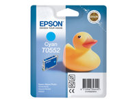 Epson T0552 - 8 ml - cyan - original - blister - cartouche d'encre - pour Stylus Photo R240, R245, RX420, RX425, RX520 C13T05524010
